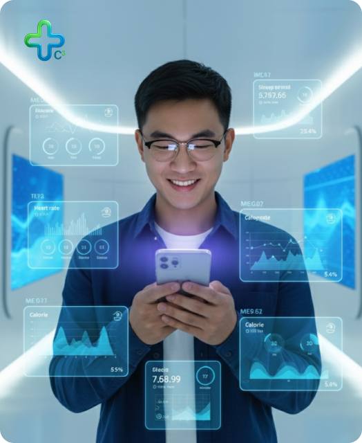 Person Holding a Mobile PHone